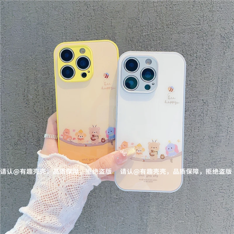 玻璃壳适用苹果16/iphone/华为荣耀/OPPO/VIVO/小米/手机壳爆款潮