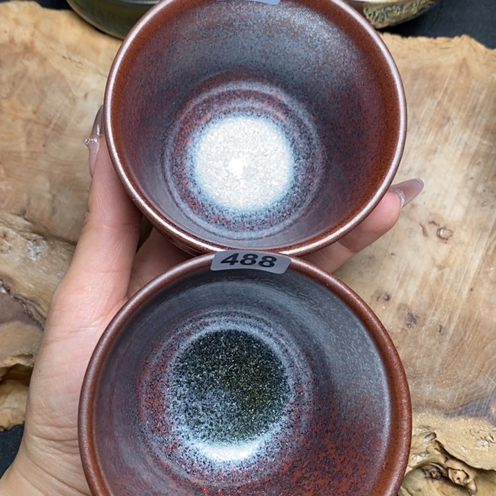 爱***样茶盏建窑建盏主人杯488 481