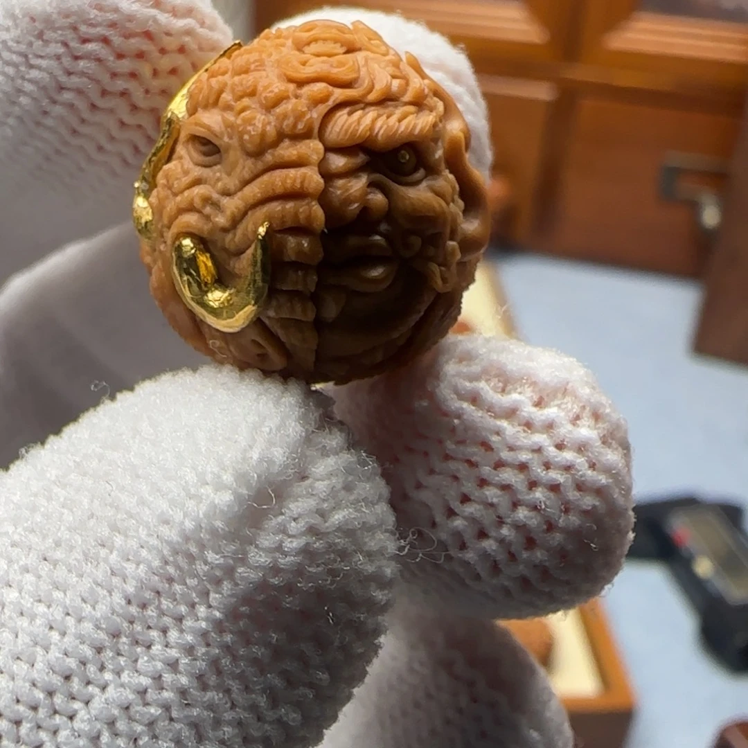 猴头核桃吊坠一念象神