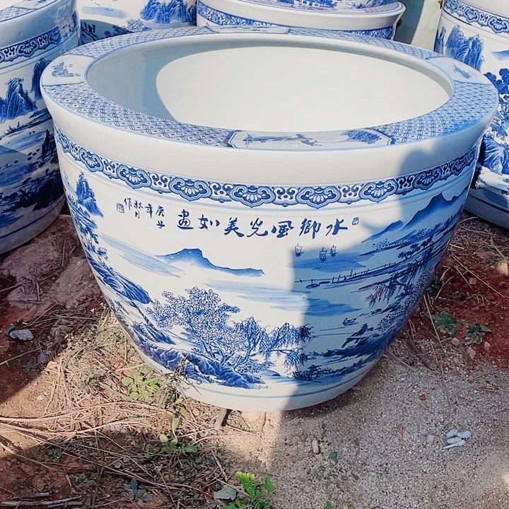 陶景德镇陶瓷鱼缸