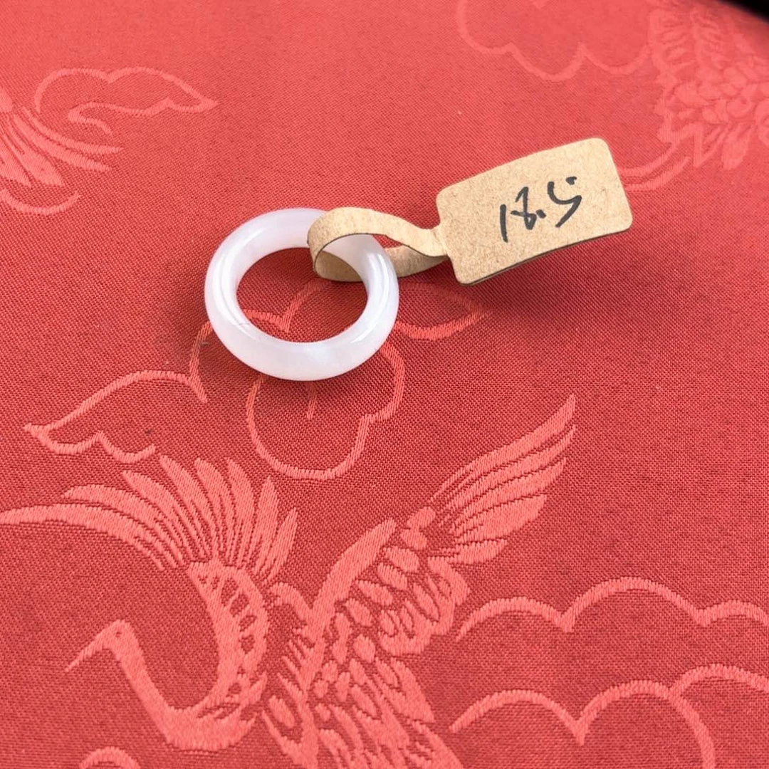 和田玉未镶嵌戒指18.5