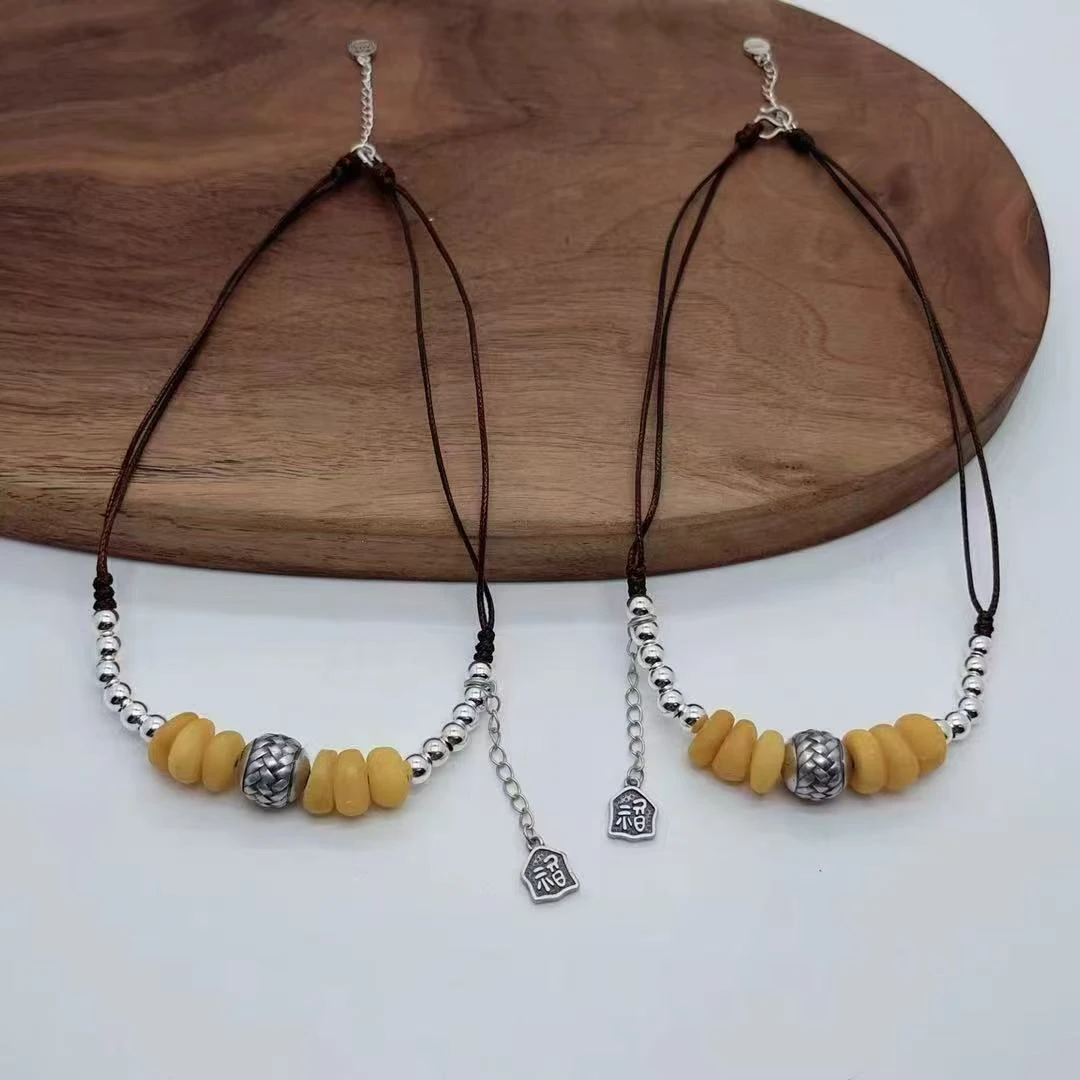 ZZ 颈链女士手工复古休闲百搭挂件ZZ 《带延长42CM》