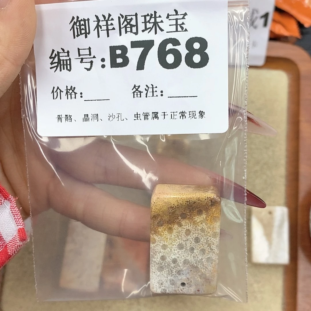硅化珊瑚（珊瑚玉）颈饰未镶嵌萤****`