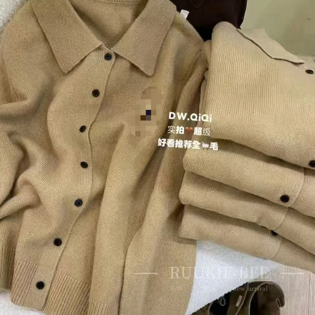 韩系定制翻领毛衣