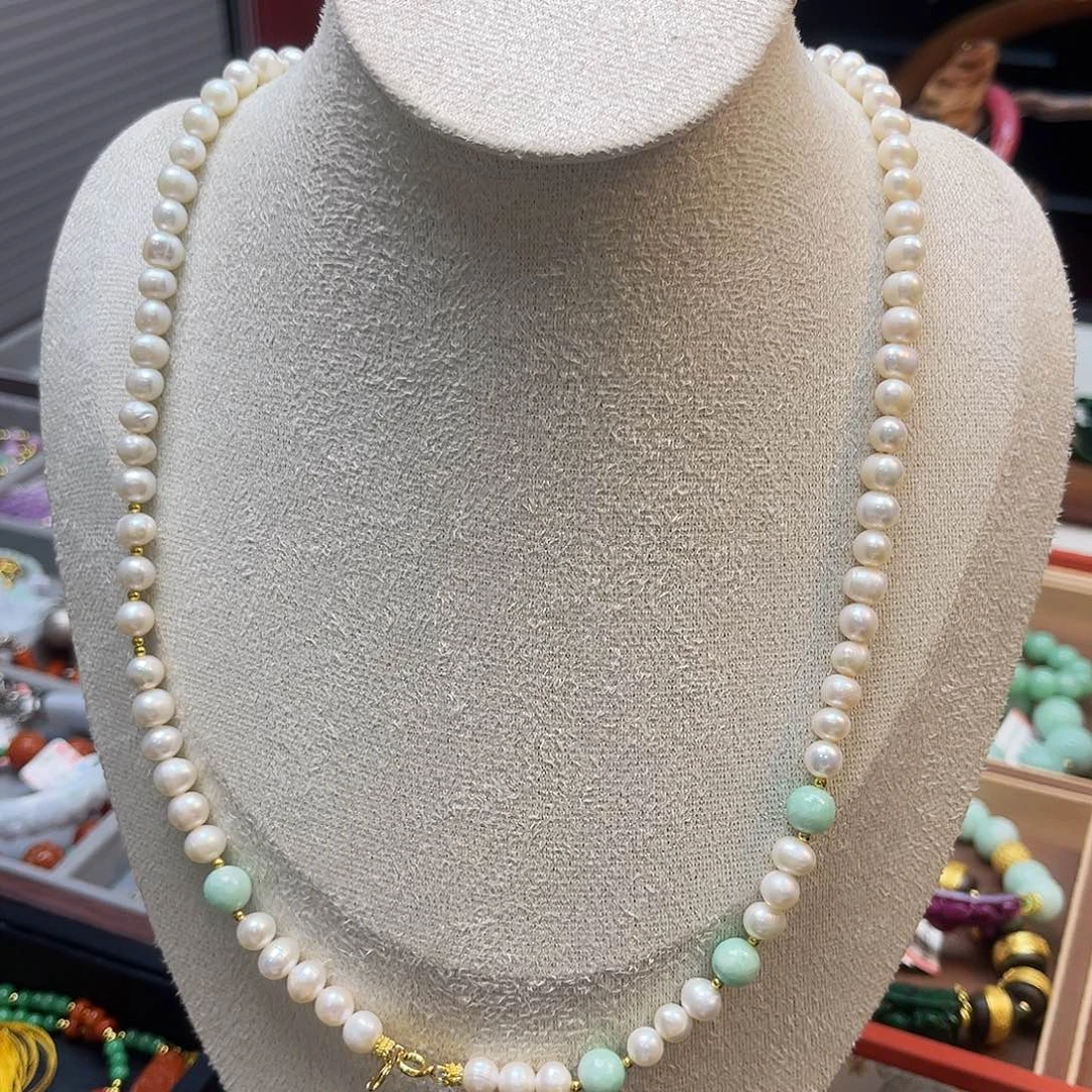 未镶嵌淡水珍珠项链炸