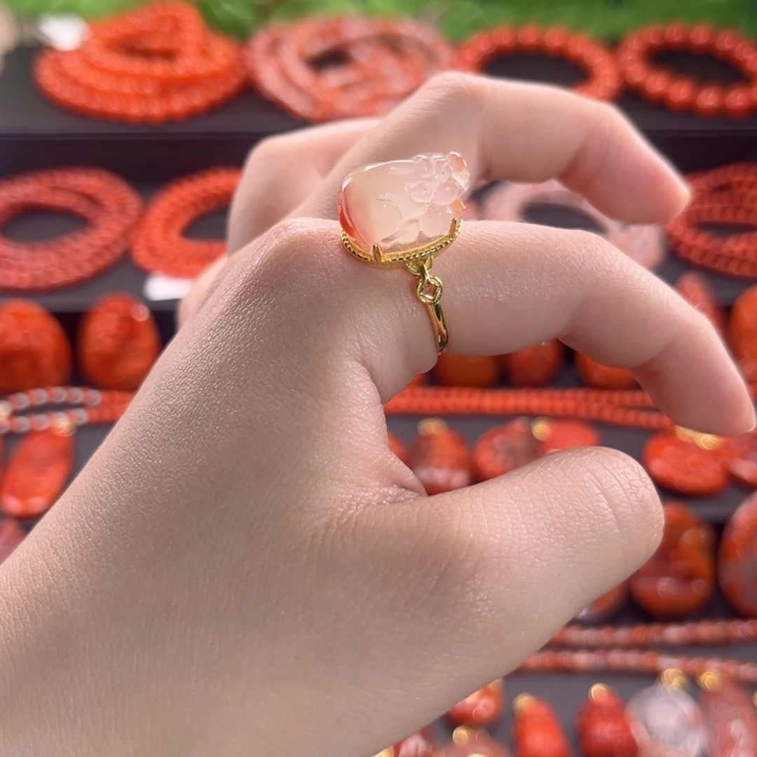 南红玛瑙南红银S925镶嵌