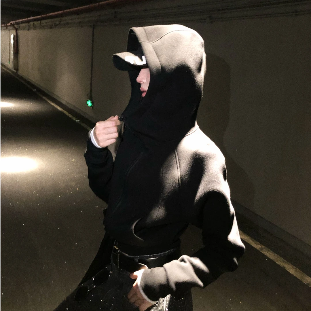 婉君【lulu卫衣】秋季韩版设计感连帽长袖卫衣外套LWJ25C3C2740