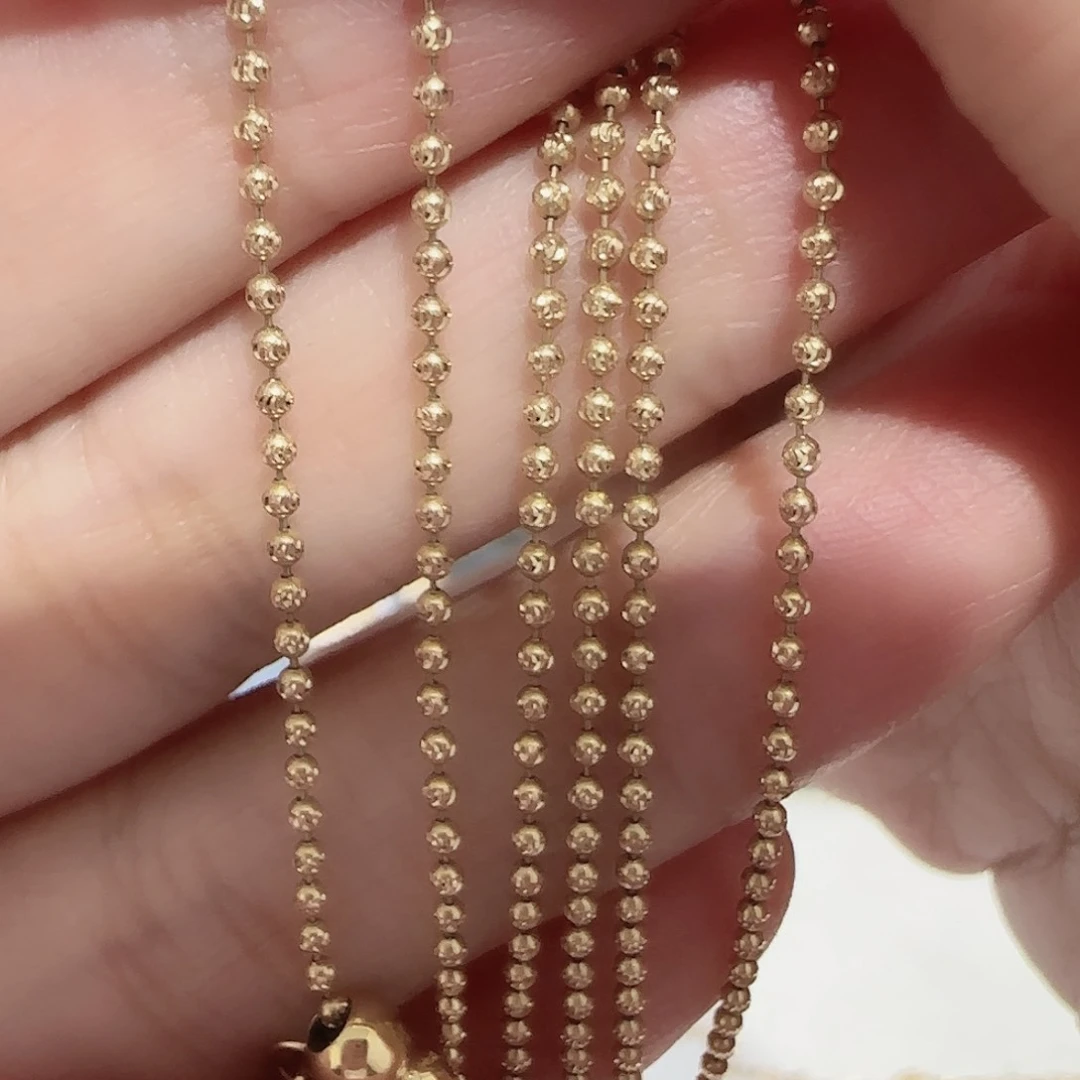 18K金颈饰淡金色多样性发货