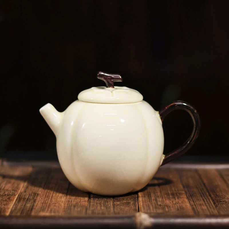 【静姐小院】月光白-南瓜壶（Q4338）
