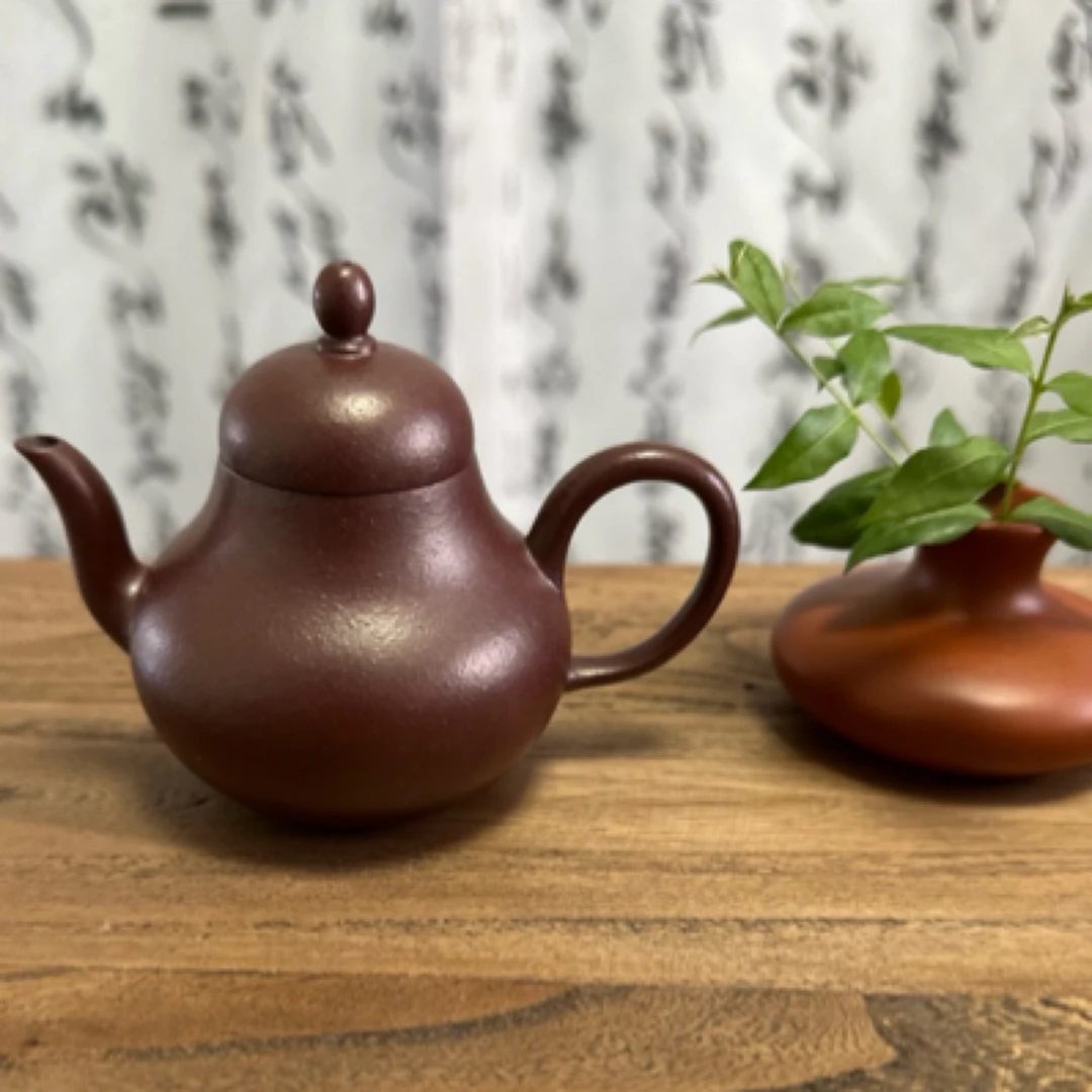 诗婷石红石黄精工半手150ml±，自炼本山石红黄纯料宜兴原矿无添加