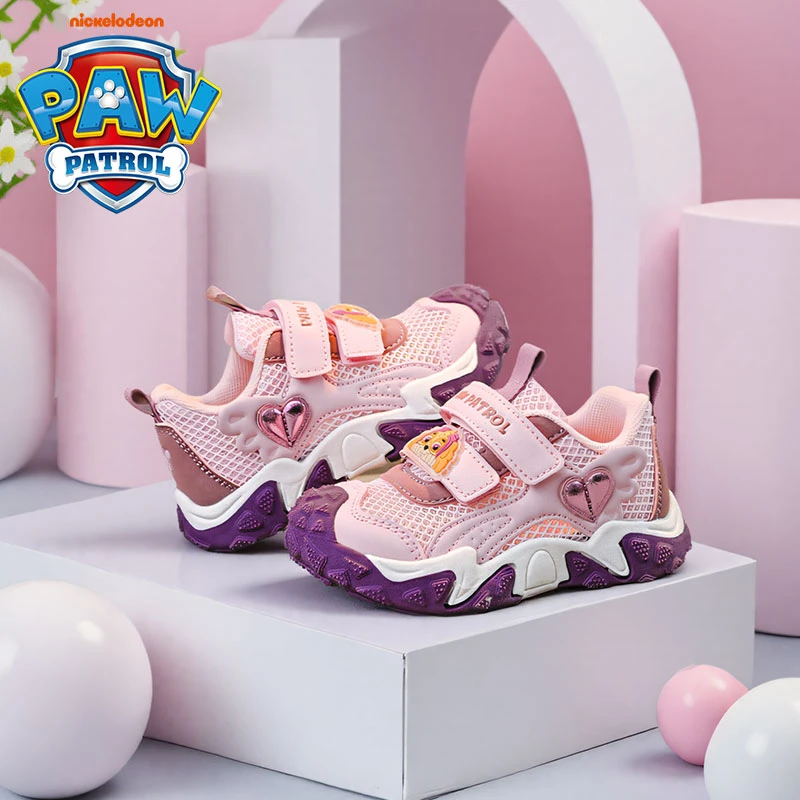 汪汪队运动鞋女童2025新款宝宝夏季凉鞋休闲软底小女孩中小童