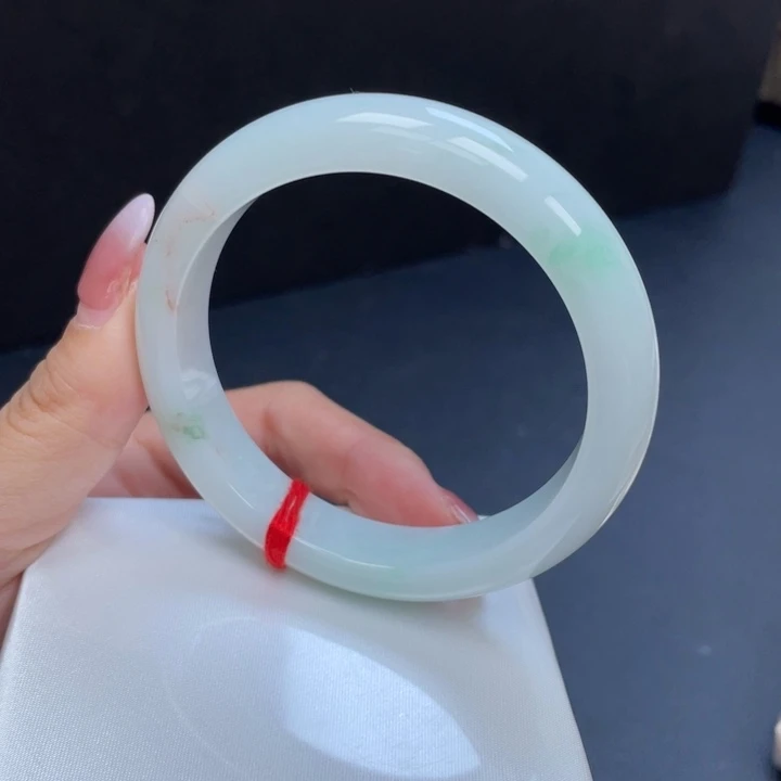 翡翠未镶嵌手镯55正圈