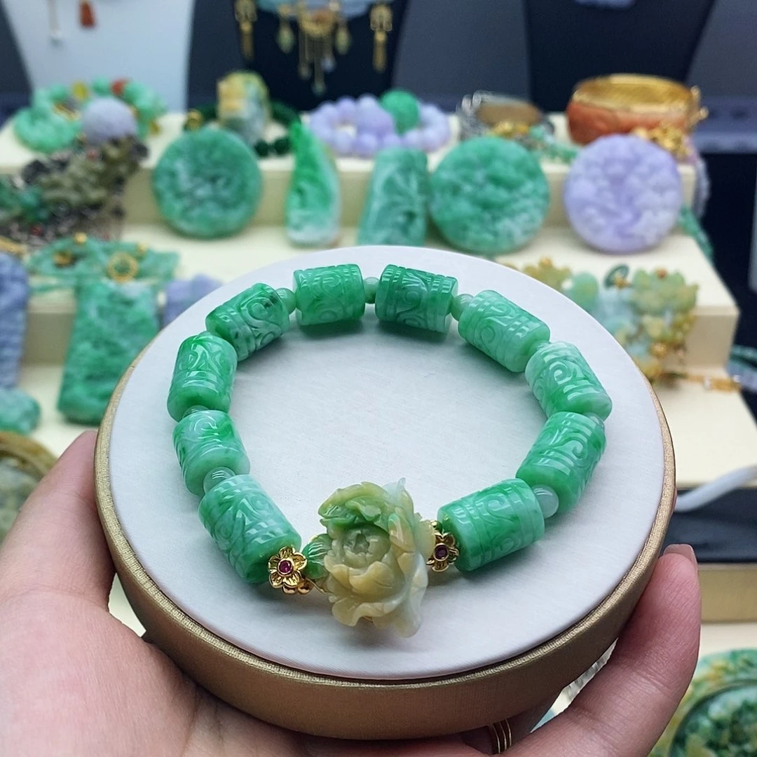 未镶嵌手串翡翠手串