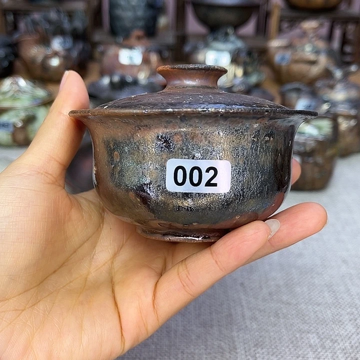 裸柴烧陶瓷手工茶器