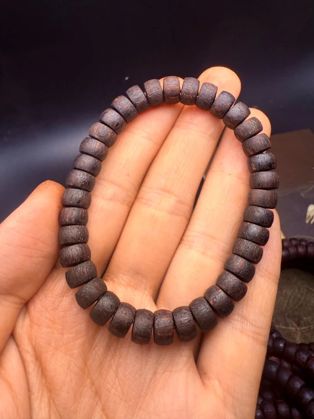 【上品香】小叶降真香 熟结 直切算盘珠5*8单圈 36颗 多样性发其一