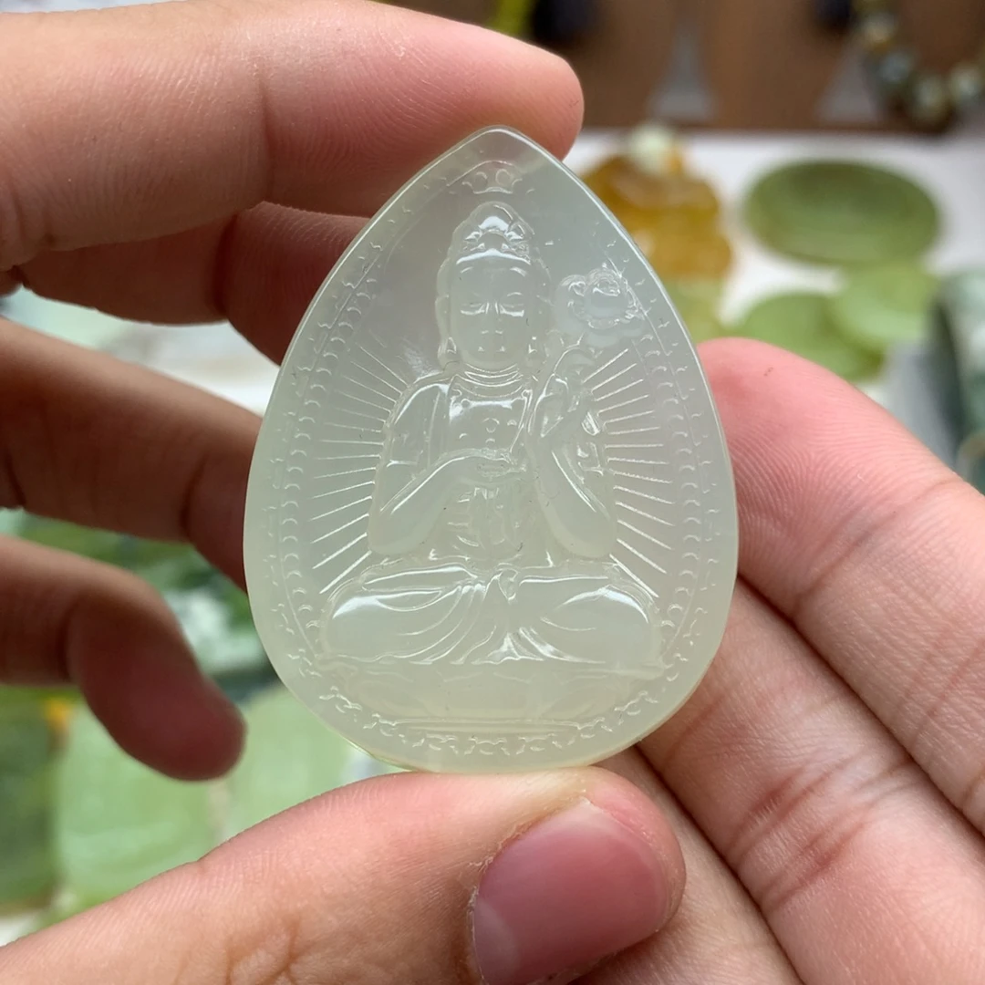 岫玉未镶嵌吊坠(不含链)