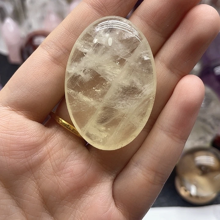 未镶嵌水晶珠宝半成品48黄手握