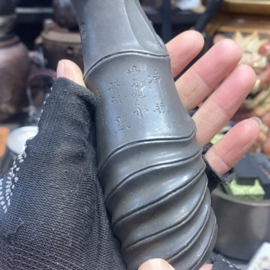 蜜安罐瓷香炉锡茶则