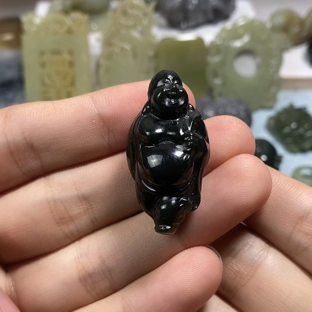 和田玉未镶嵌挂件