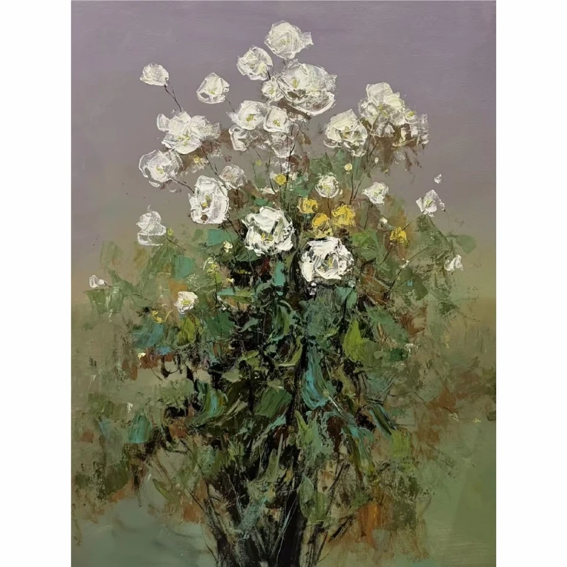 阿蒲 油画 75*100 -120*160cm《清新自由的花束》纯手作 LS25010062