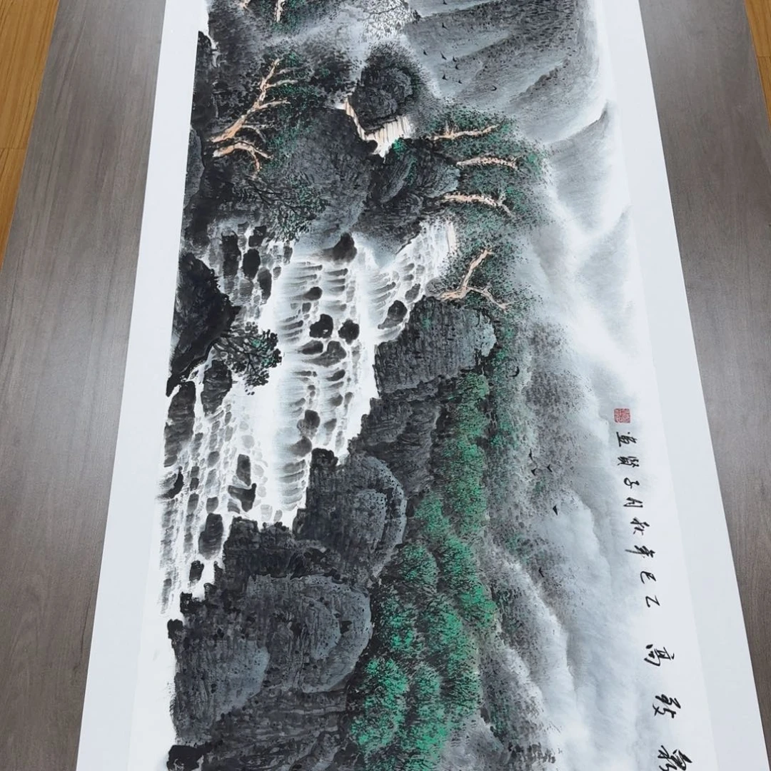 国画国画作品山水花鸟