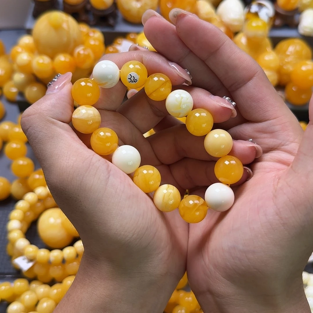 未镶嵌蜜蜡珠宝奇石14mm