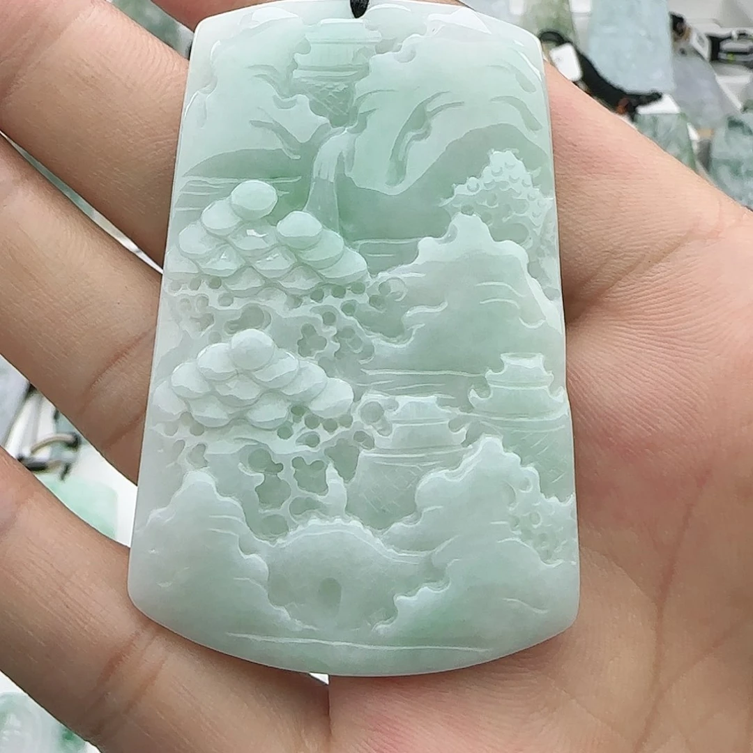 翡翠未镶嵌颈饰翡翠