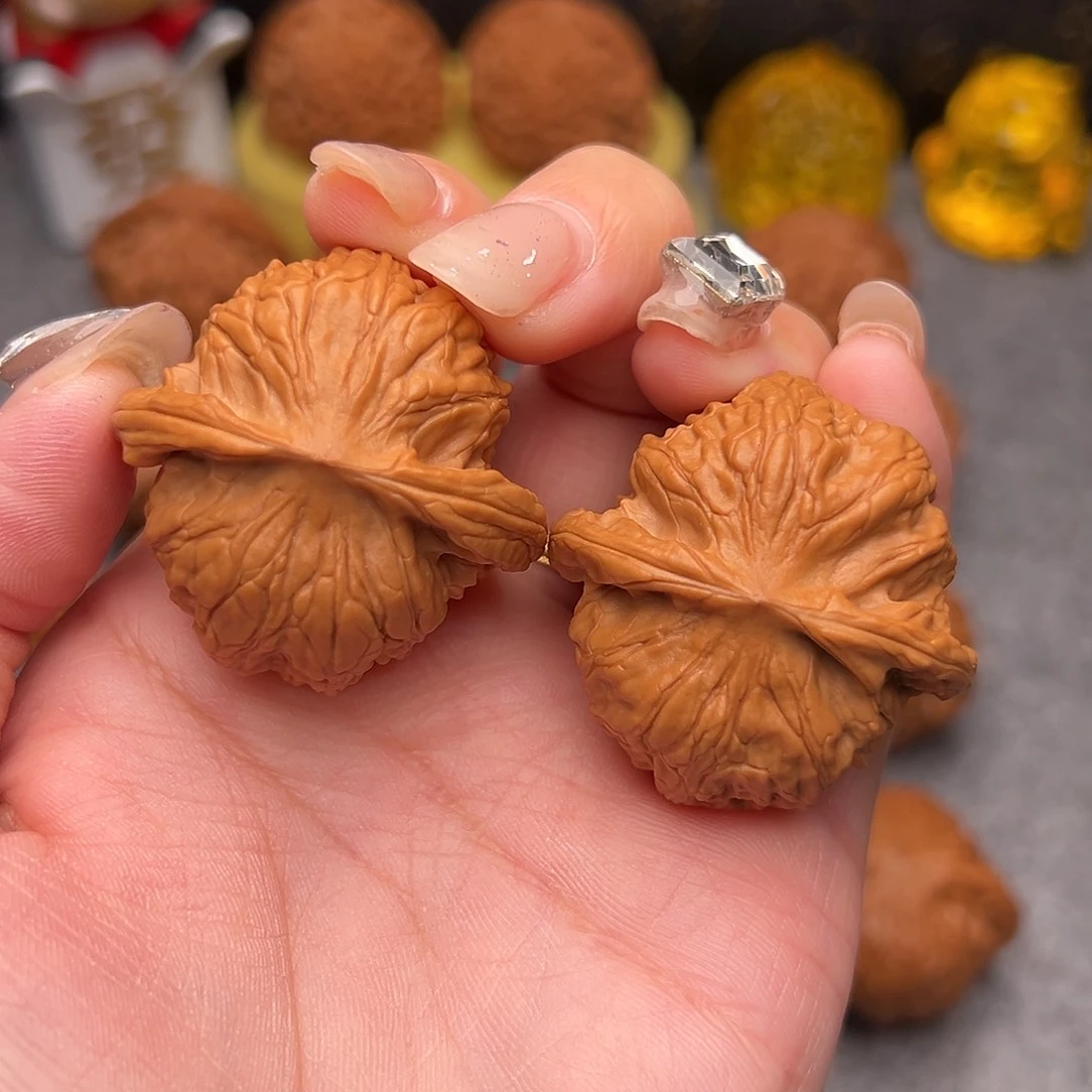 把件文玩核桃毕业精品精配野狼38全品油蜡皮