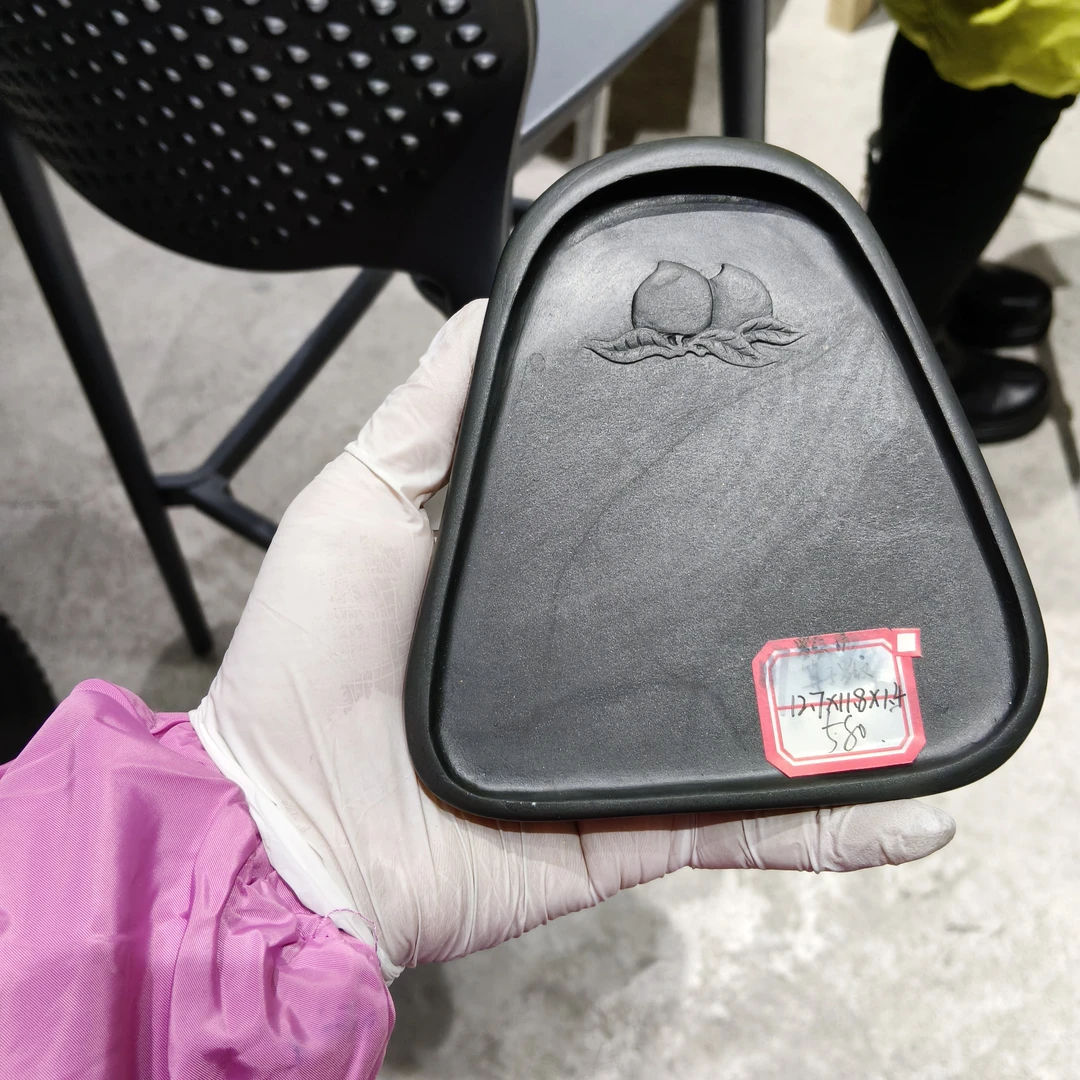 117号罗纹坑算子罗纹无盒随型歙砚