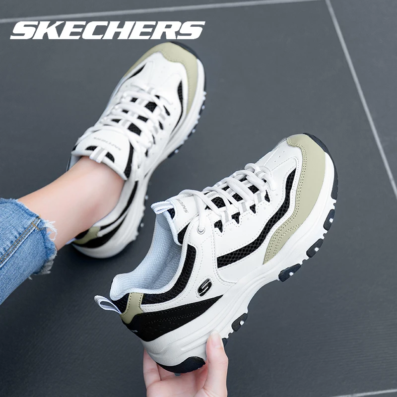 【秋季款透气小熊猫】斯凯奇官方正品女鞋熊猫鞋轻便缓震运动休闲鞋