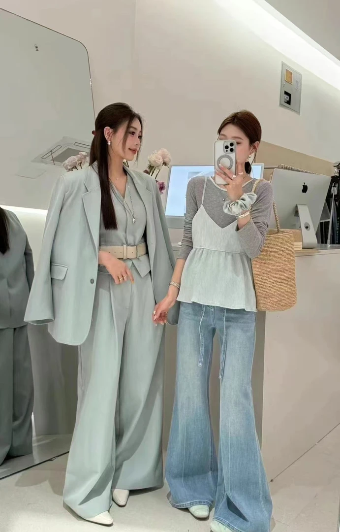 hellomilktee法式吊带0062（含发圈）