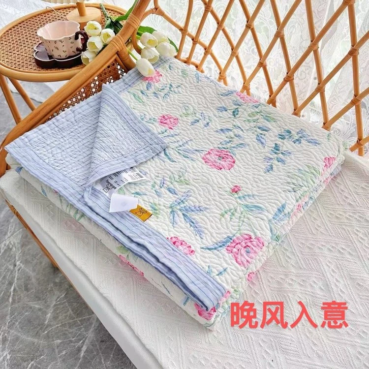 【喜上棉品】2.2*2.4m双面斜纹纯棉全棉夹棉四季通用床盖榻榻米