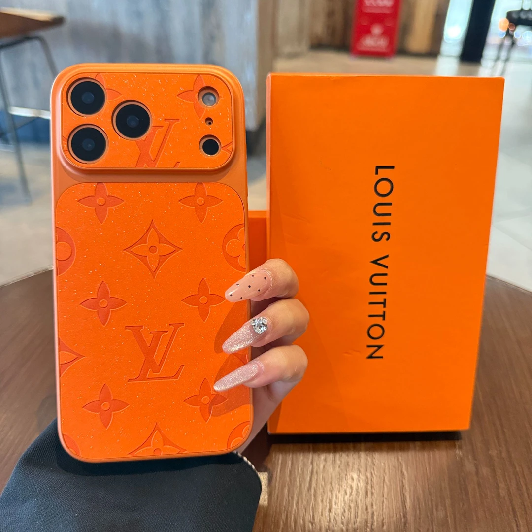 闪粉防摔苹果17promax手机壳橙色16秒变17新款15磨砂14适用13秋冬