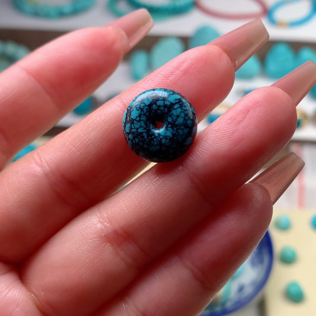 绿松石珠宝半成品未镶嵌坐**货