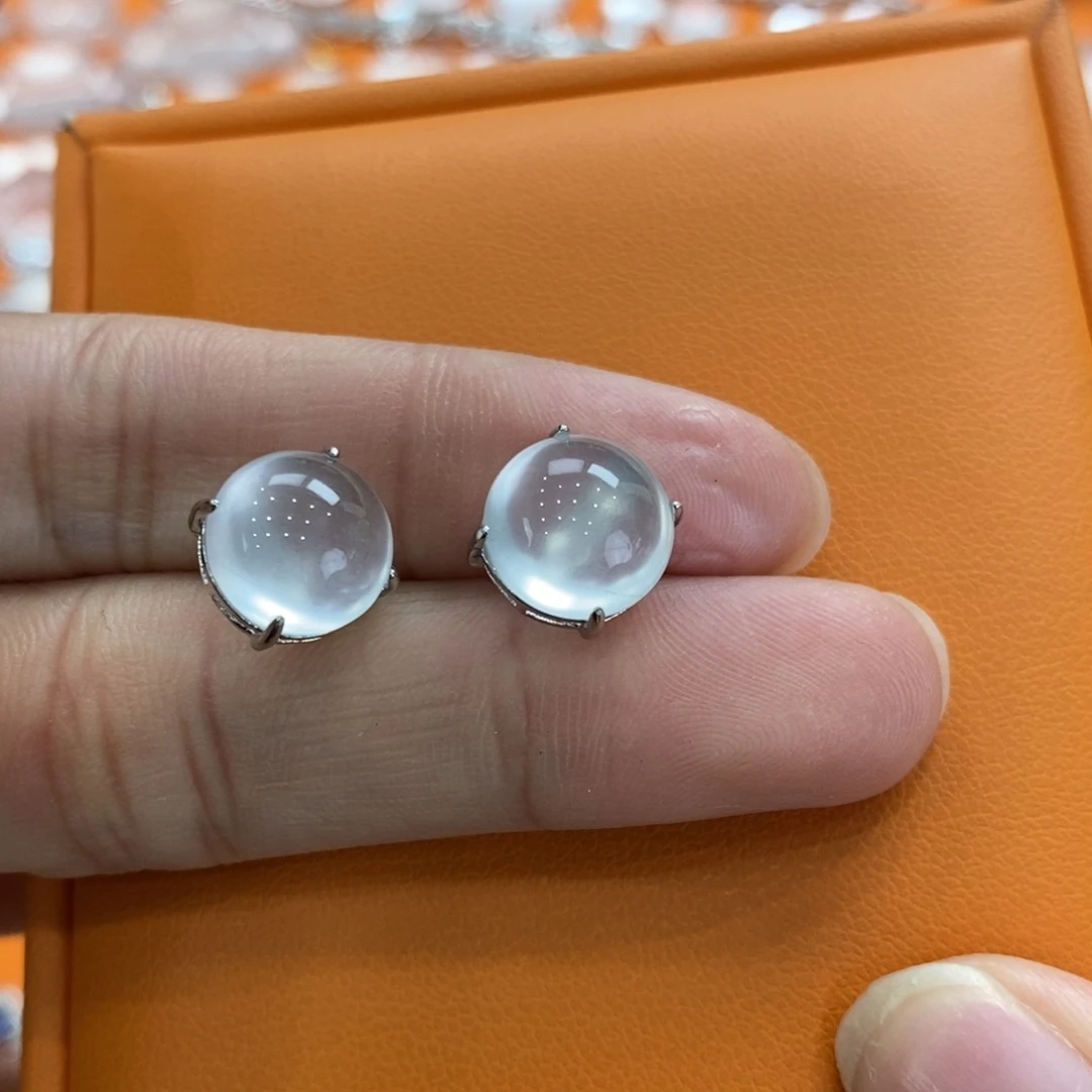 石英质玉吊坠(不含链)银S925镶嵌