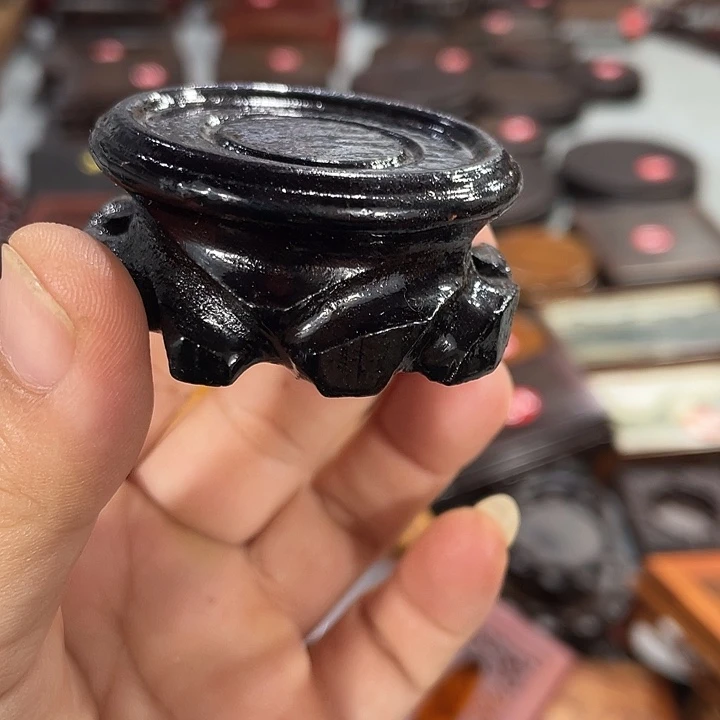 香榧木红木底座工艺品5个