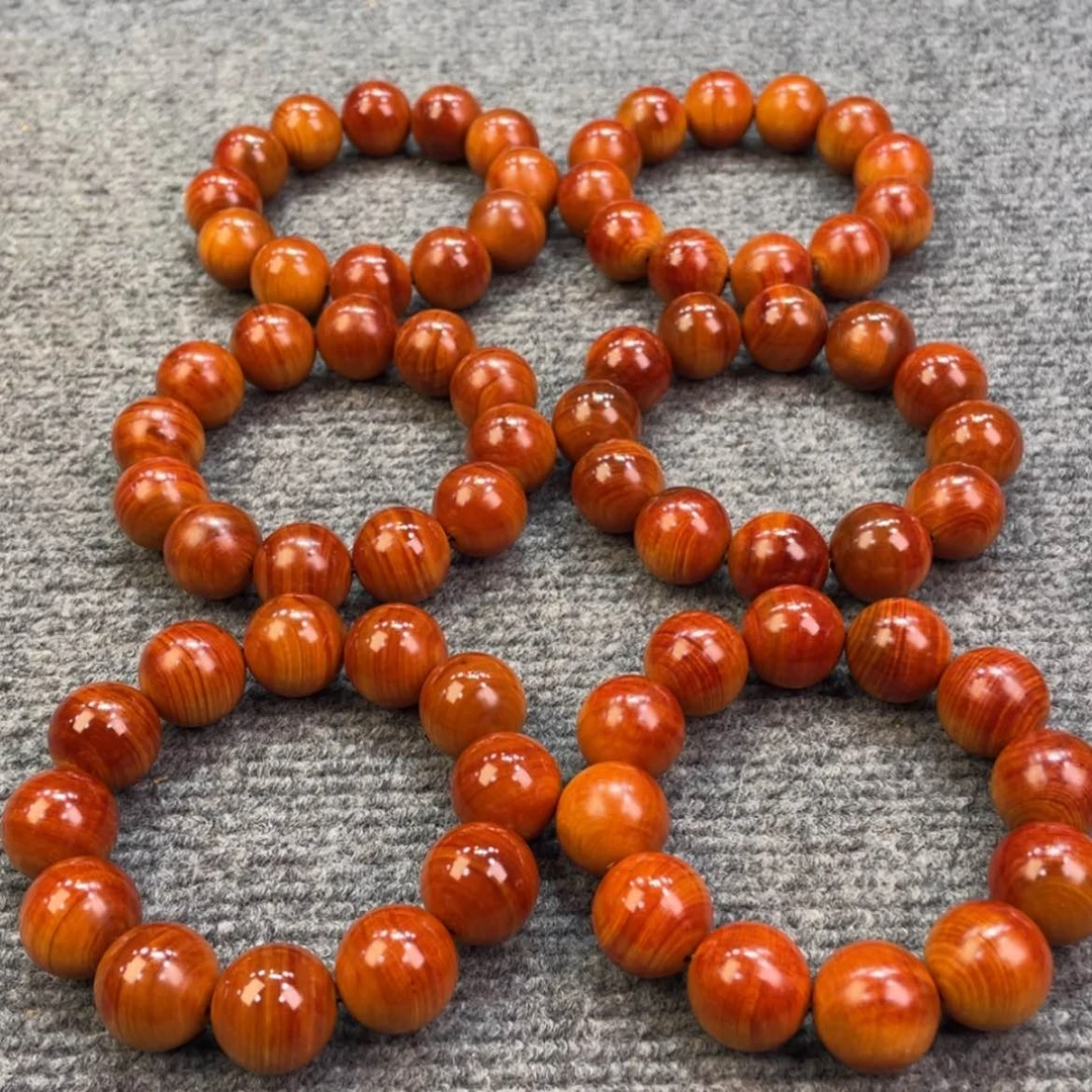 【闪购商品】柏木（崖柏）柿红2.0，全玉化透光，发丝纹