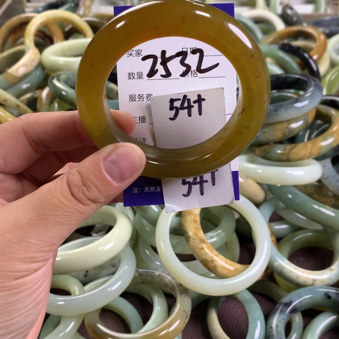 蛇纹石玉未镶嵌手镯2532