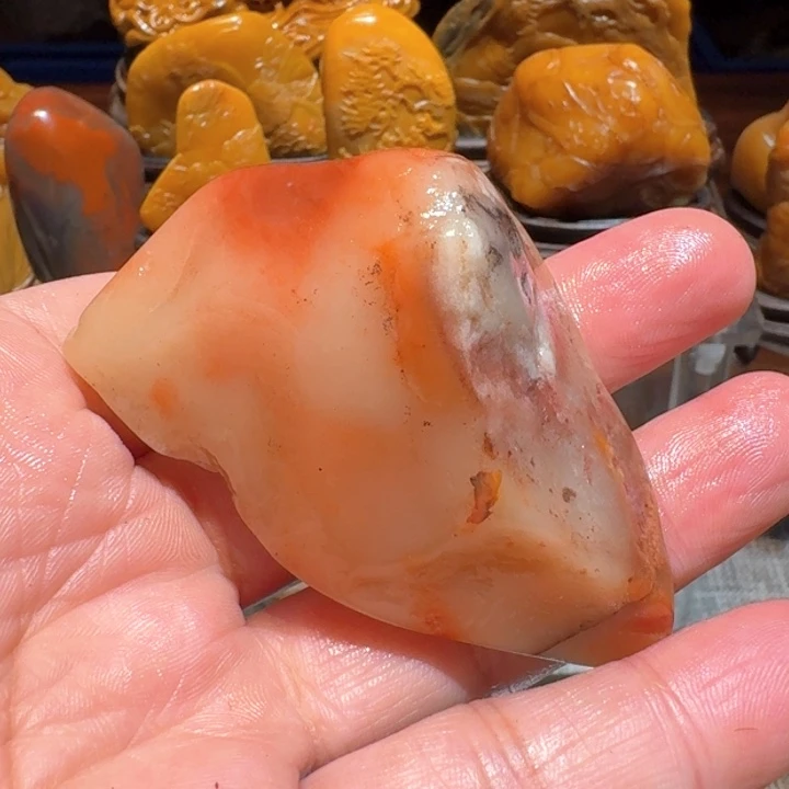 寿山石水**影寿山石石头