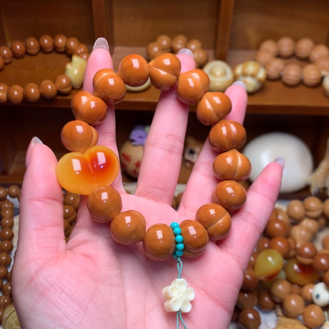 猴头核桃把件16玻璃底手串定制