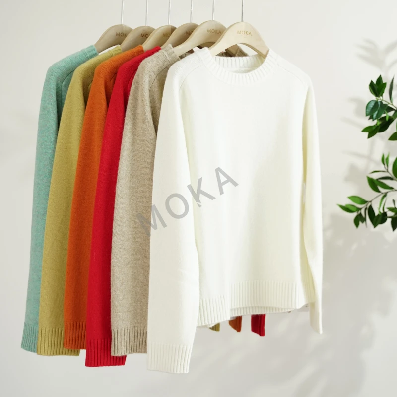 意大利订单LP马鞍肩圆领女士毛衣（241516）2353