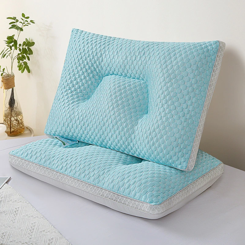 睡眠枕立体凉感豆豆定型枕护颈椎枕芯47×74cm家用成人单人低枕头