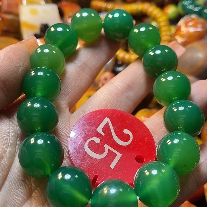 用***4玛瑙/玉髓未镶嵌手链