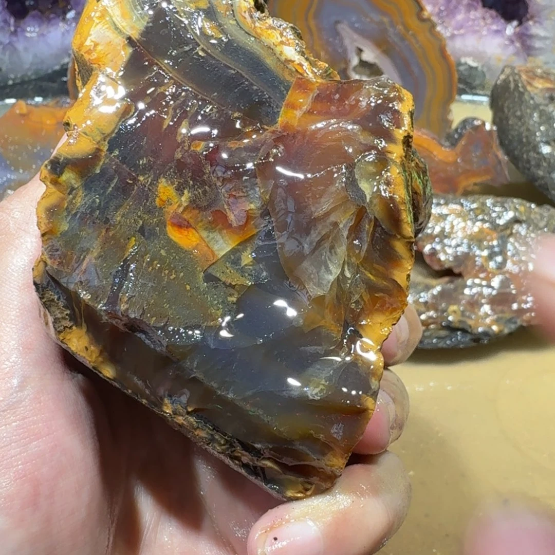 未镶嵌玛瑙/玉髓珠宝半成品