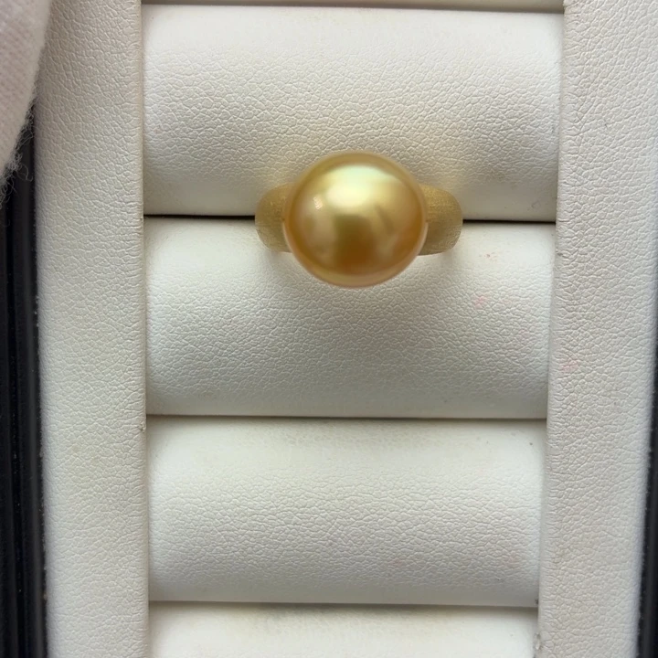 银S925镶嵌戒指海水珍珠