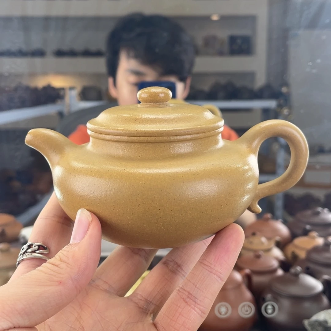 茶壶紫砂220cc黄金段茶壶
