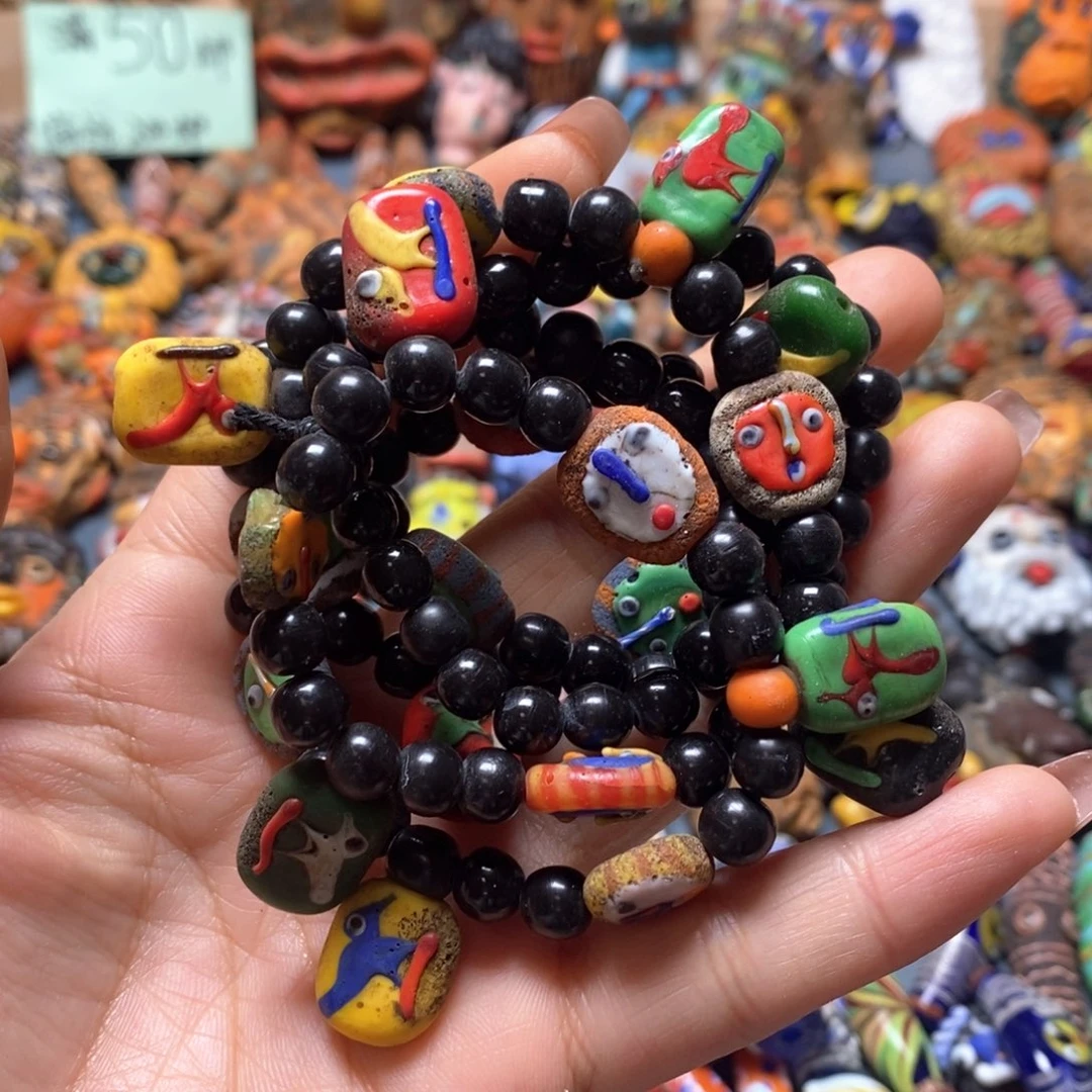 琉璃颈饰印度尼西亚链子