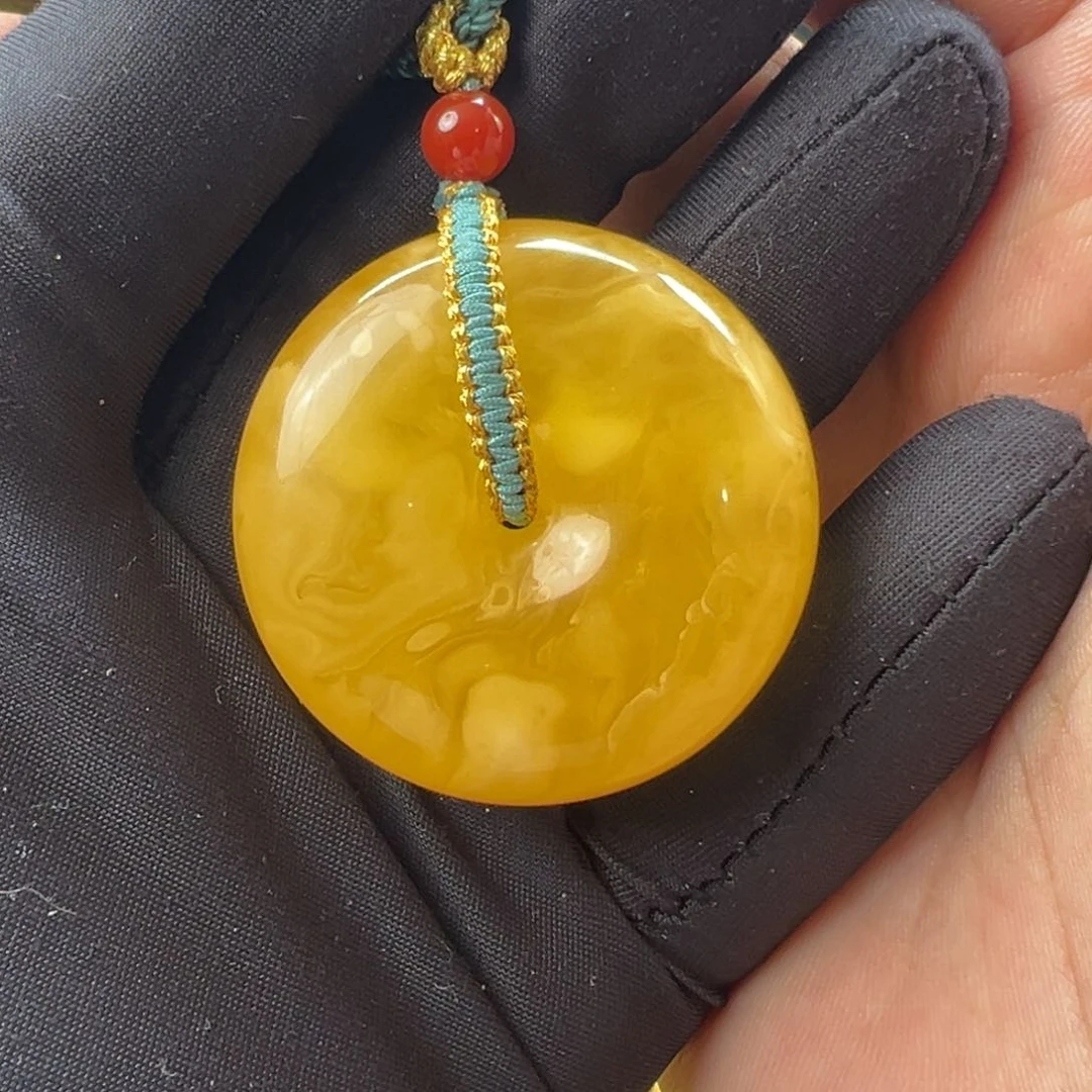 未镶嵌颈饰蜜蜡心****）蜜蜡吊坠