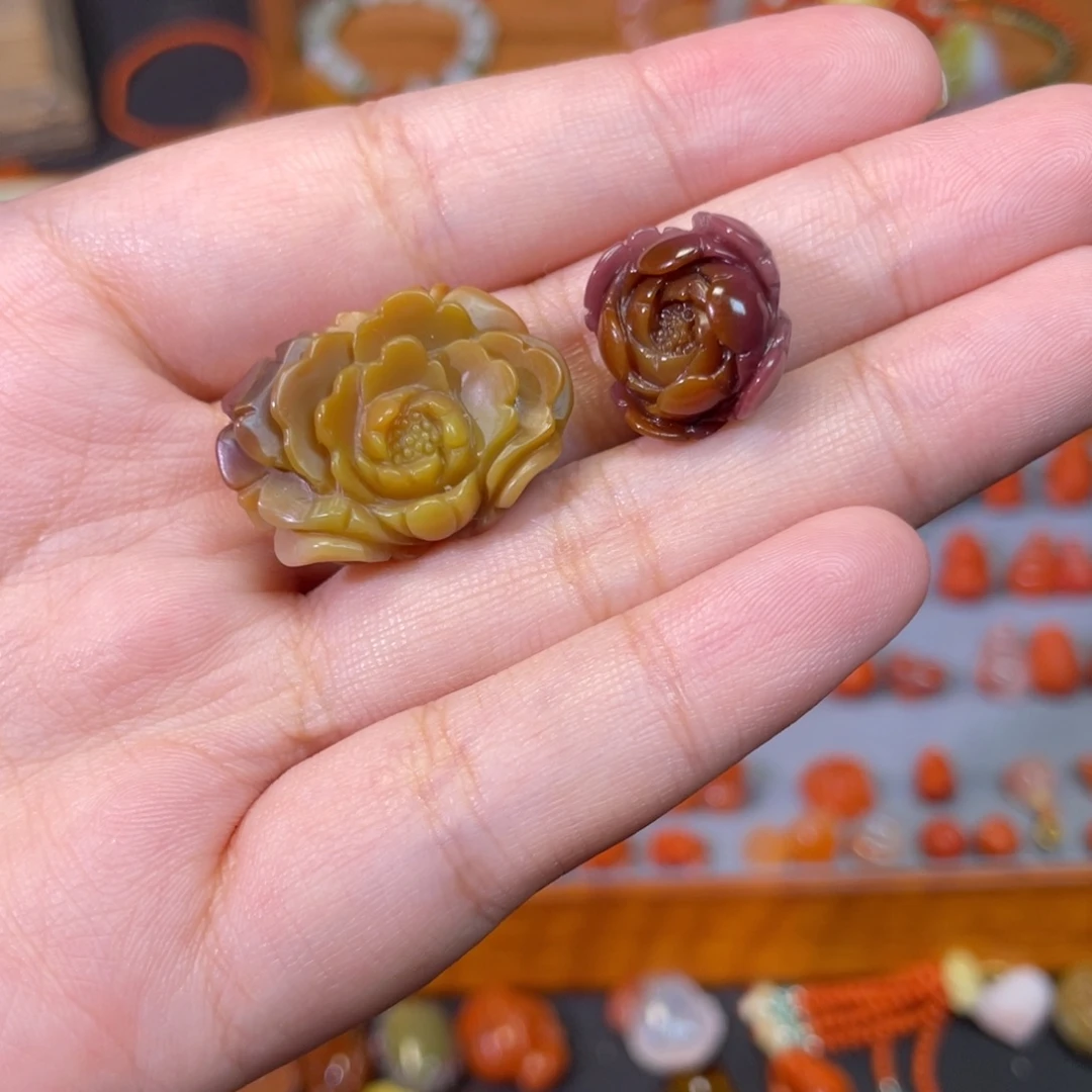 可***限未镶嵌盐源玛瑙花花南红玛瑙