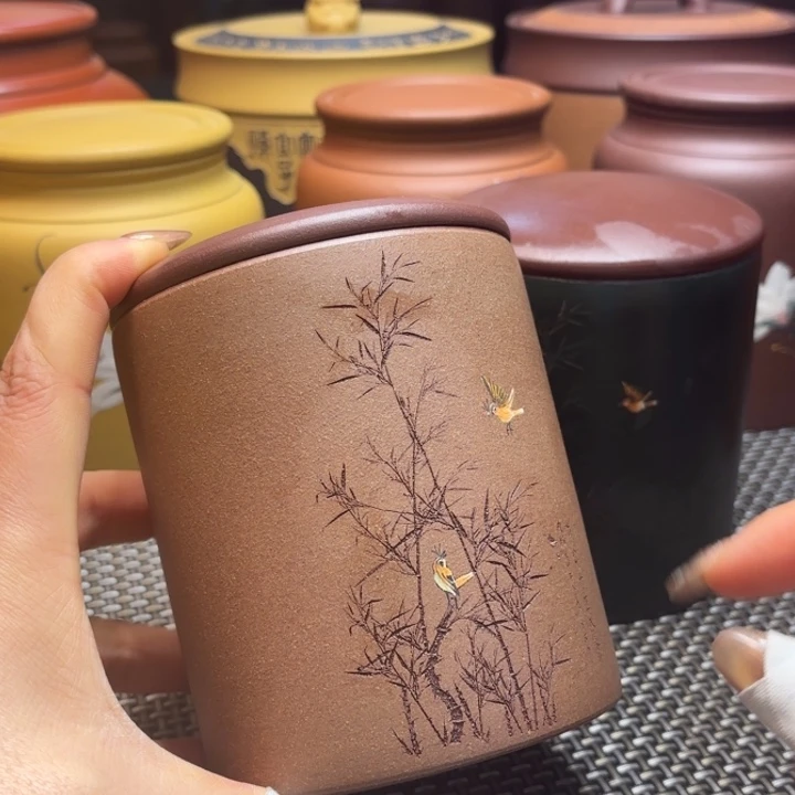 紫砂茶叶罐中高端紫砂茶叶罐